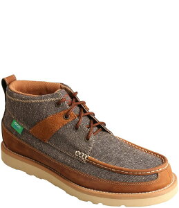 cCXebhGbNX Y V[Y u[cECu[c Dust/Brown Twisted X Men's ECO Moc-Toe Lace Up Boot