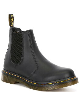 hN^[}[` fB[X V[Y u[cECu[c `FV[ u[c U[ q[ Dr. Martens Women's 2976 Nappa Leather Block Heel Lug Sole Chelsea Booties Black Nappa ubN