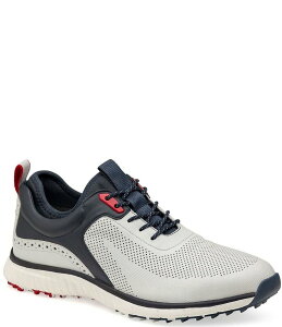 WXgAh}[tB[ Y V[Y Xj[J[ U[ Johnston & Murphy Men's XC4 H-1Luxe Hybrid Waterproof Leather Golf Sneakers White/Navy/Red zCg