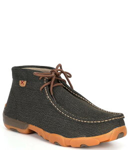 cCXebhGbNX Y V[Y u[cECu[c [X U[ Twisted X Men's Leather Lace-Up Chukka Driving Moccasins Charcoal `R[