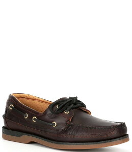 Xy[ Y V[Y Xb|E[t@[ U[ Amaretto Sperry Men's Mako Leather Gold 2-Eye Boat Shoes