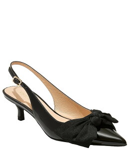 �W���b�N���W���[�X ���f�B�[�X �V���[�Y �q�[�� �T�e�� ���U�[ Jack Rogers Debra Satin Patent Leather Bow Slingback Pumps Black �u���b�N
