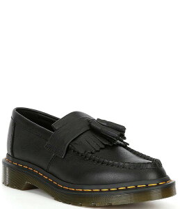 hN^[}[` fB[X V[Y Xb|E[t@[ U[ [t@[ Dr. Martens Women's Adrian Tassel Family Matching Virginia Smooth Leather Loafers Black ubN