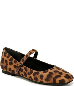 �o�C�I�j�b�N ���f�B�[�X �V���[�Y �p���v�X �v�����g �X�G�[�h Vionic Alameda Suede Leopard Print Mary Jane Flats Tan �^��