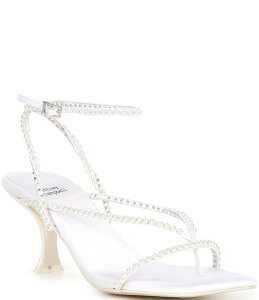 �W�F�t���[ �L�����x�� ���f�B�[�X �V���[�Y �T���_�� �T�e�� Jeffrey Campbell Flux Strappy Satin Pearl Thong Sandals White �z���C�g