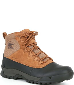 �\���� �����Y �V���[�Y �u�[�c�E���C���u�[�c �v���X�T�C�Y �u�[�c ���[�X Sorel Men's Buxton Lite Lace Plus Waterproof Boots Elk Black �u���b�N