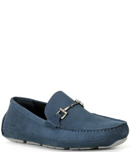 �R�[���n�[�� �����Y �V���[�Y �X���b�|���E���[�t�@�[ Cole Haan Men's Wyatt Perforated Nubuck Bit Buckle Drivers Big Dipper/CH Sea Stone �X�g�[��