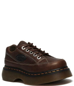 hN^[}[` fB[X V[Y Xj[J[ vbgtH[ IbNXtH[h U[ Dr. Martens Women's Buzz 5i Grizzly Leather Platform Oxfords Dark Brown uE