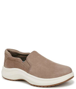 hN^[EV[ fB[X V[Y Xj[J[ XG[h Dr. Scholl's Feel Well Plantar Fasciitis Suede Slip On Sneakers Mocha Taupe J