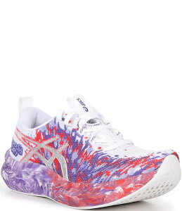 AVbNX fB[X V[Y Xj[J[ vg ASICS Women's Noosa Tri 16 Printed Running Shoes White/Edo Purple zCg