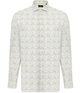 �r�X�R�b�e�B �����Y �g�b�v�X �V���c �v�����g �g�[�� Visconti Big & Tall Swirl Print Stretch Long Sleeve Woven Shirt Sand �T���h