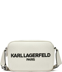 �J�[�� ���K�[�t�F���h ���f�B�[�X �o�b�O �V�����_�[�o�b�O KARL LAGERFELD PARIS Maybelle Crossbody Bag Winter White/Silver �z���C�g