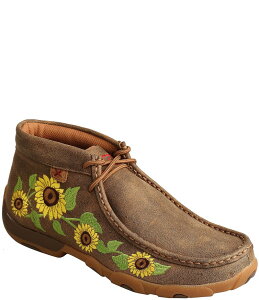�c�C�X�e�b�h�G�b�N�X ���f�B�[�X �V���[�Y �u�[�c�E���C���u�[�c Twisted X Women's Sunflower Chukka Driving Moccasins Bomber/Sunflower