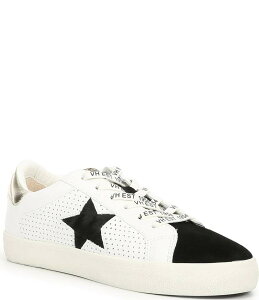 ���B���e�[�W�n�o�i ���f�B�[�X �{�g���X �J�W���A���p���c �X�j�[�J�[ Vintage Havana Gadol Star Perforated Sneakers Black/White Multi �z���C�g