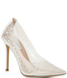 yz XeB[u }f fB[X pvX V[Y Evelyn-P Clear Pearl Stiletto Pumps Clear
