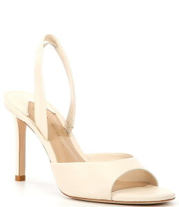 �A���g�j�I �����[�j ���f�B�[�X �V���[�Y �q�[�� �T���_�� ���U�[ Antonio Melani Lyssa Leather Slingback Dress Sandals Sweet Cream �N���[��