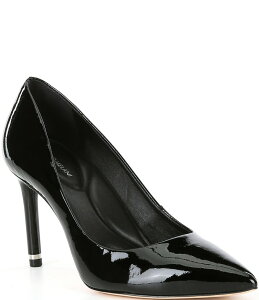 �A���g�j�I �����[�j ���f�B�[�X �V���[�Y �q�[�� ���U�[ Antonio Melani Kara Patent Leather Pointed Toe Pumps Black �u���b�N