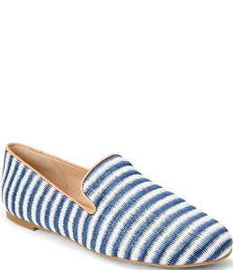 yz WbNW[X fB[X Xb|E[t@[ V[Y Bradley Striped Raffia Slip On Loafers Midnight Stripe