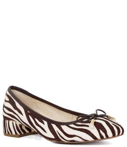 �f���[�������h�� ���f�B�[�X �V���[�Y �q�[�� �v�����g ���U�[ Dune London Amazing Zebra Print Leather Bow Detail Ballet Pumps Zebra �A�j�}��