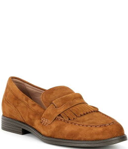 yz R[n[ fB[X Xb|E[t@[ V[Y Women's Stassi Suede Kiltie Fringe Detail Loafers Tobacco
