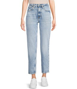 �Q�X ���f�B�[�X �{�g���X �f�j���p���c �X�g���[�g �f�j�� �W�[���Y Guess High Rise Straight Leg Denim Mom Jeans Authentic Light �f�j��
