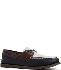 Xy[ Y V[Y Xb|E[t@[ U[ Other Navy Sperry Men's Authentic Original 2-Eye Colorblock Leather Boat Shoes