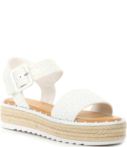 Wrj fB[X V[Y Xb|E[t@[ vbgtH[ T_ Gianni Bini Keeganfour Pearl Embellished Oversized Buckle Platform Espadrille Sandals White zCg