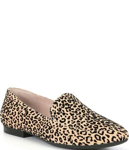 Wrj fB[X V[Y Xb|E[t@[ vg XG[h [t@[ Gianni Bini Macen Leopard Print Suede Flat Loafers Light Natural Aj}