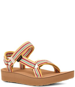 �e�o ���f�B�[�X �V���[�Y �T���_�� Teva Women's Midform Universal Woven Sandals Coconut/Tanzine
