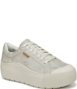 hN^[EV[ fB[X V[Y Xj[J[ vbgtH[ Dr. Scholl's Time Off Max Textile Platform Sneakers Off White ItzCg