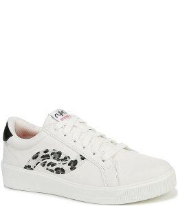 CJ fB[X V[Y Xj[J[ [X S Ryka Women's Viv Next Leopard Logo Lace Up Sneakers White/Leopard zCg