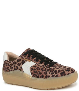 hN^[EV[ fB[X V[Y Xj[J[ vbgtH[ vg Dr. Scholl's Time Off Win Leopard Print Platform Sneakers Leopard Aj}