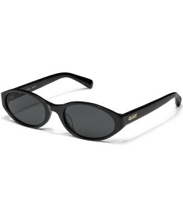 �N�G�C ���f�B�[�X �A�N�Z�T���[ �T���O���X�E�A�C�E�F�A QUAY Unisex Aura Points 35mm Round Sunglasses Black/Smoke �u���b�N
