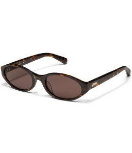 �N�G�C ���f�B�[�X �A�N�Z�T���[ �T���O���X�E�A�C�E�F�A QUAY Unisex Aura Points 35mm Round Sunglasses Neutral Tortoise/Brown �u���E��