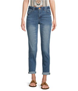 �f���N���V�[ ���f�B�[�X �{�g���X �f�j���p���c �A���N�� �W�[���Y Democracy AbsolutionR Skimmer Ankle Cuffed Jeans Mid Blue Artisanal �u���[