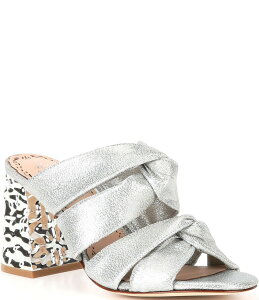 �}���P�b�T ���f�B�[�X �V���[�Y �T���_�� �g�[�� Muse by Marchesa Iris Knotted Metallic Dress Slide Sandals Silver �V���o�[