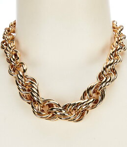 i^[V ANZT[ fB[X ANZT[ lbNXE`[J[ [X Natasha Accessories Small Kerrently Collar Chain Necklace Gold S[h