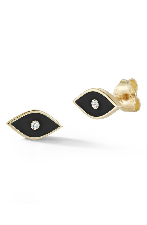 直営限定アウトレット 最大71％オフ 送料無料 サイズ交換無料 スフラミラノ レディース アクセサリー ピアス イヤリング YELLOW GOLD 14K Gold Diamond Detail Evil Eye Stud Earrings - 0.02 ctw quickbuz.com quickbuz.com