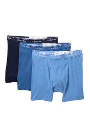 カルバンクライン メンズ ボクサーパンツ アンダーウェア Boxer Briefs - Pack of 3 PEACOAT/DELFT/SILVER LAKE BLUE