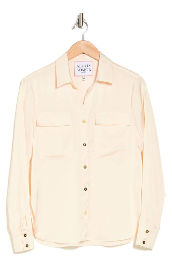 アレクシアアドマー レディース シャツ トップス Long Sleeve Button-Up Shirt IVORY | ReVida 楽天市場店