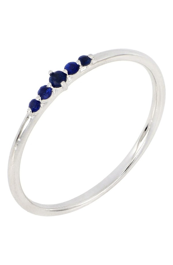 ボニー レヴィ レディース リング アクセサリー El Mar 18K White Gold Sapphire Stackable Ring 18K  WHITE GOLD royalpriesthooduk.org