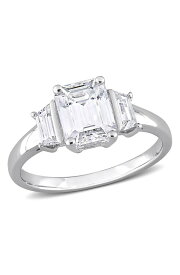 デルマー レディース リング アクセサリー Sterling Silver Created Moissanite Ring SILVER