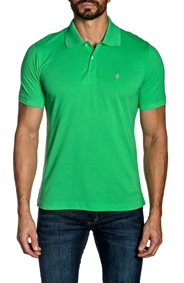 商い ヤレドラング メンズ ポロシャツ トップス Cotton Knit Polo GREEN