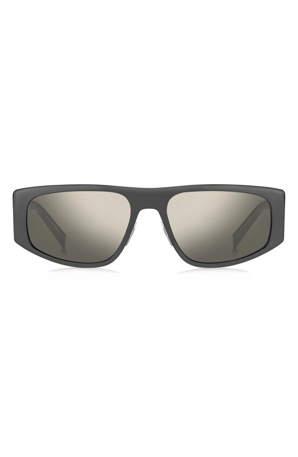 送料無料 サイズ交換無料 ジバンシー レディース アクセサリー サングラス・アイウェア DKRUT BLACK   SILVER ジバンシー レディース サングラス・アイウェア アクセサリー 57mm Rectangular Sunglasses DKRUT BLACK   SILVER