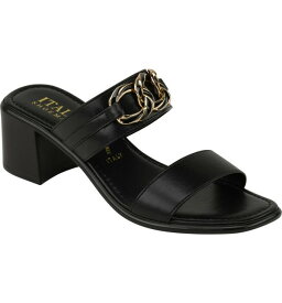 【送料無料】 イタリアンシューメーカー レディース サンダル シューズ Loan Mid Heel Sandal BLACK