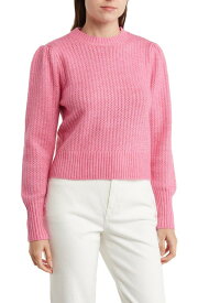 【送料無料】 エロディー レディース ニット・セーター アウター Texture Crewneck Sweater CANDY PINK