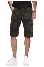 エックスレイ メンズ ハーフパンツ・ショーツ ボトムス Belted Bermuda Cargo Shorts OLIVE CAMO