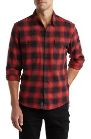 【送料無料】 ラッキーブランド メンズ シャツ トップス Humbolt Plaid Workwear Button-Up Shirt RED PLAID