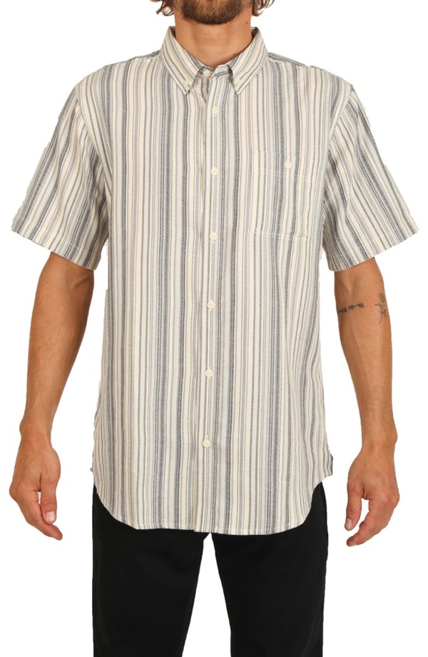 イズキール メンズ シャツ トップス Cecil Striped Classic Fit Cotton Shirt GREY -  www.edurng.go.th