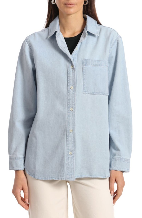 【送料無料】 バガテル レディース シャツ トップス Cotton Denim Shirt LAGUNA WASH：ReVida  市場店